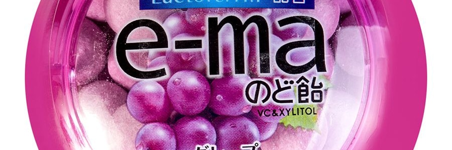 UHA味覚糖 E-MA ミニハードキャンディ - グレープ味 1.16オンス