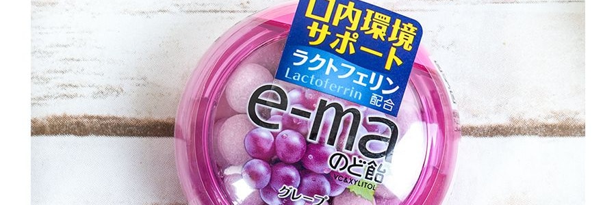 いま人気のアイテム UHA味覚糖 E-MA ミニハードキャンディ - グレープ味 1.16オンス 菓子