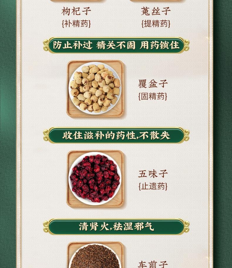 【中國直郵】北京同仁堂 五子衍宗丸60g/盒 正品衍宗片陽痿早洩補腎固精壯陽