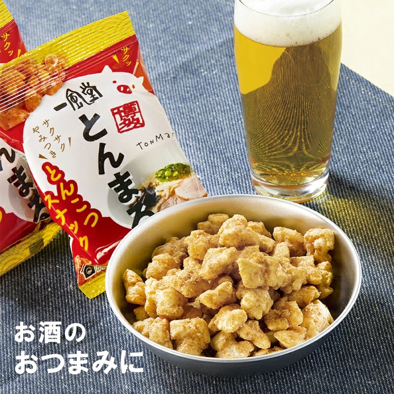 【日本直郵】 日本博多一風堂IPPUDO 一風堂新品 下酒菜 炸豬骨味米果 25g