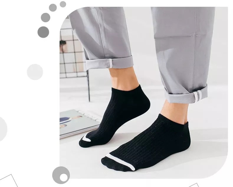Japanese plain cotton socks - ten colors/ ten pairs included/