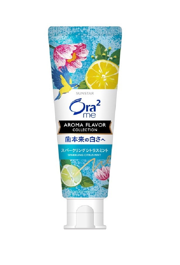 日本SUNSTAR ORA2 皓樂齒 淨白無瑕牙膏 閃​​亮柑橘薄荷 130g