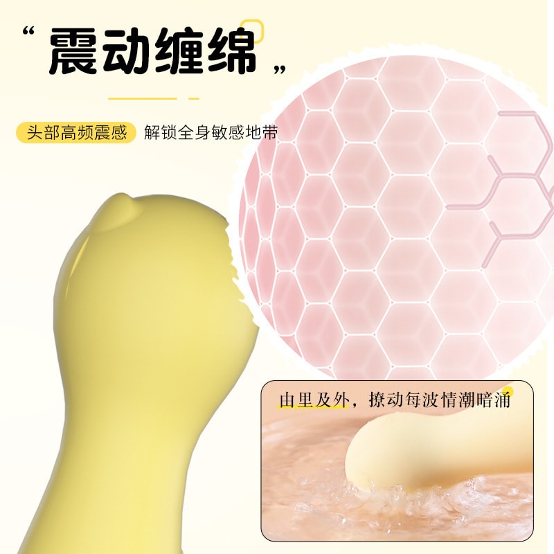 【中國直郵】來樂 萌貓av震動棒雙頭按摩棒USB充電內外雙震女性用品