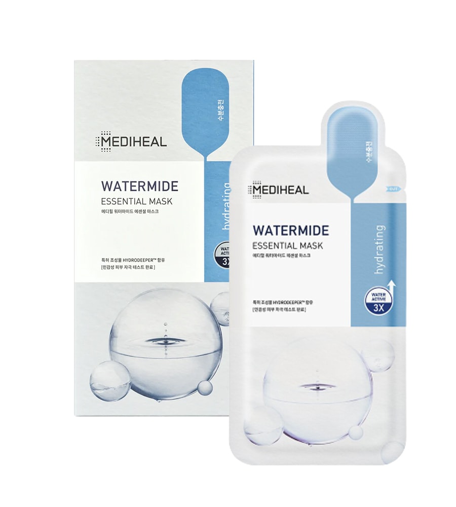 韓國 MEDIHEAL美迪惠爾 提亮保濕 玻尿酸補水面膜 10片/盒.