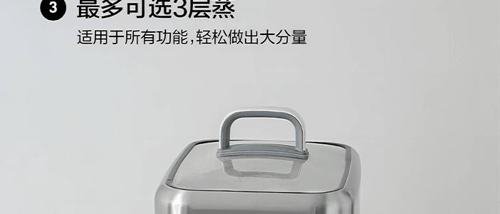 BUYDEEM北鼎 多功能蒸炖锅 隔水蒸炖锅电蒸锅 加大加高不挑餐具 14L G67 双层