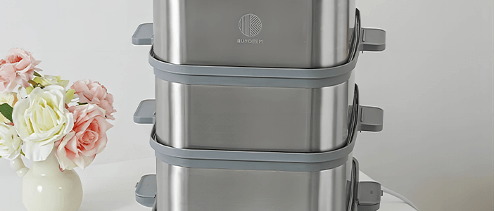 BUYDEEM北鼎 多功能蒸炖锅 隔水蒸炖锅电蒸锅 加大加高不挑餐具 14L G67 双层