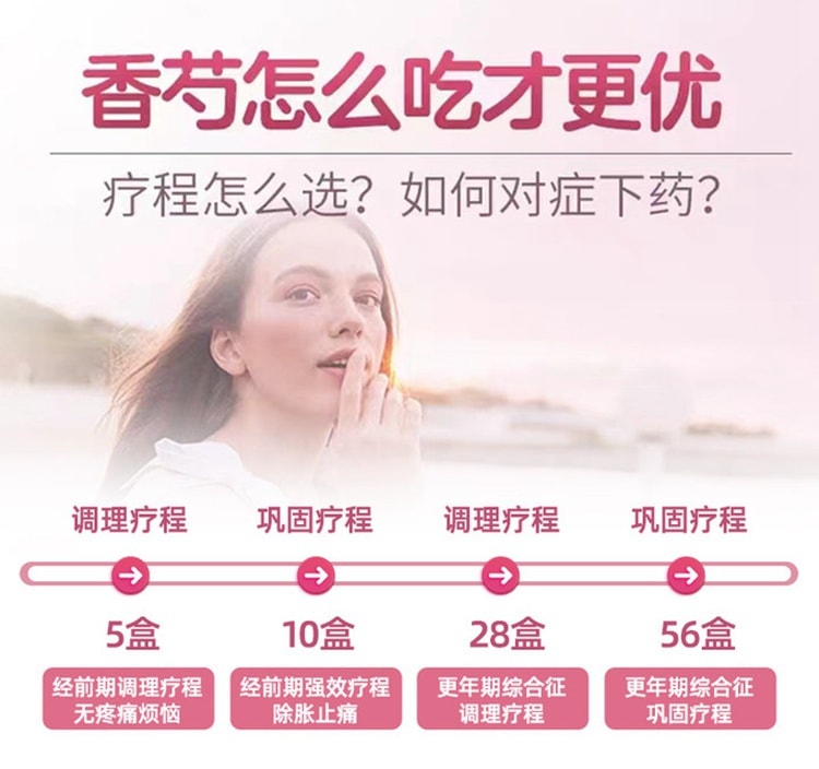 【中国直邮】扬子江药业集团 香芍颗粒4g*3袋/盒 更年期烦躁痛经肝郁调经调理气血