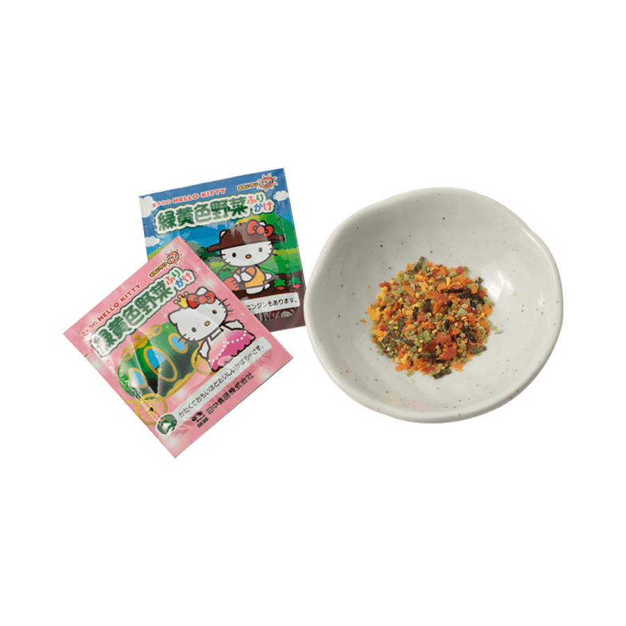 FOODS Hello Kitty Green Yellow Vegetable Rice Mix Ingredient 16g