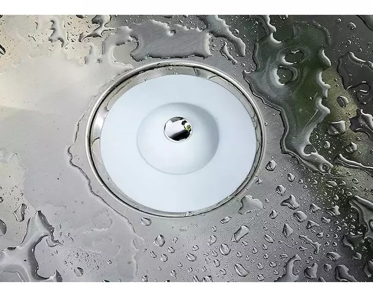【隨手帶一件】學廚 飛碟地漏 防臭矽膠過濾塞 廚房水槽衛生間浴室適用 白色1枚