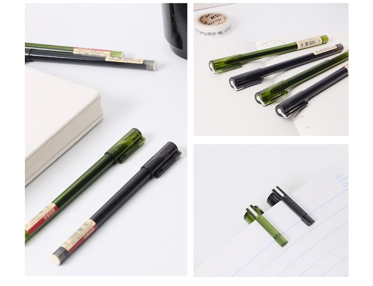 [中国直邮]晨光文具(M&G) 优品系列全针管中性笔 / 啫喱笔 AGPA1701  黑色笔芯  0.5mm  盒装 12支/盒