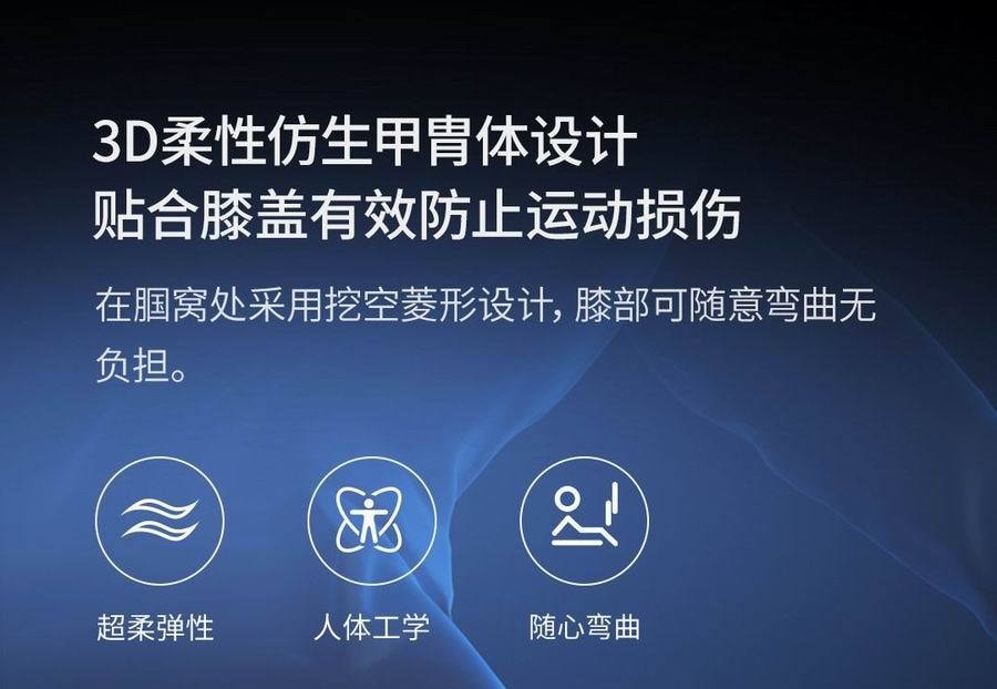 【中國直郵】小米有品PMA酷輕鬆石墨烯遠紅外線熱敷理療護膝 銀灰色(單只裝)