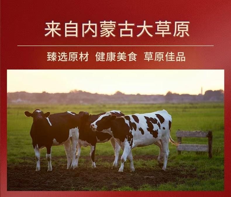 蒙时代 八音牧场 内蒙高钙鲜烤奶皮 酸奶味 4袋分装 短保 50克