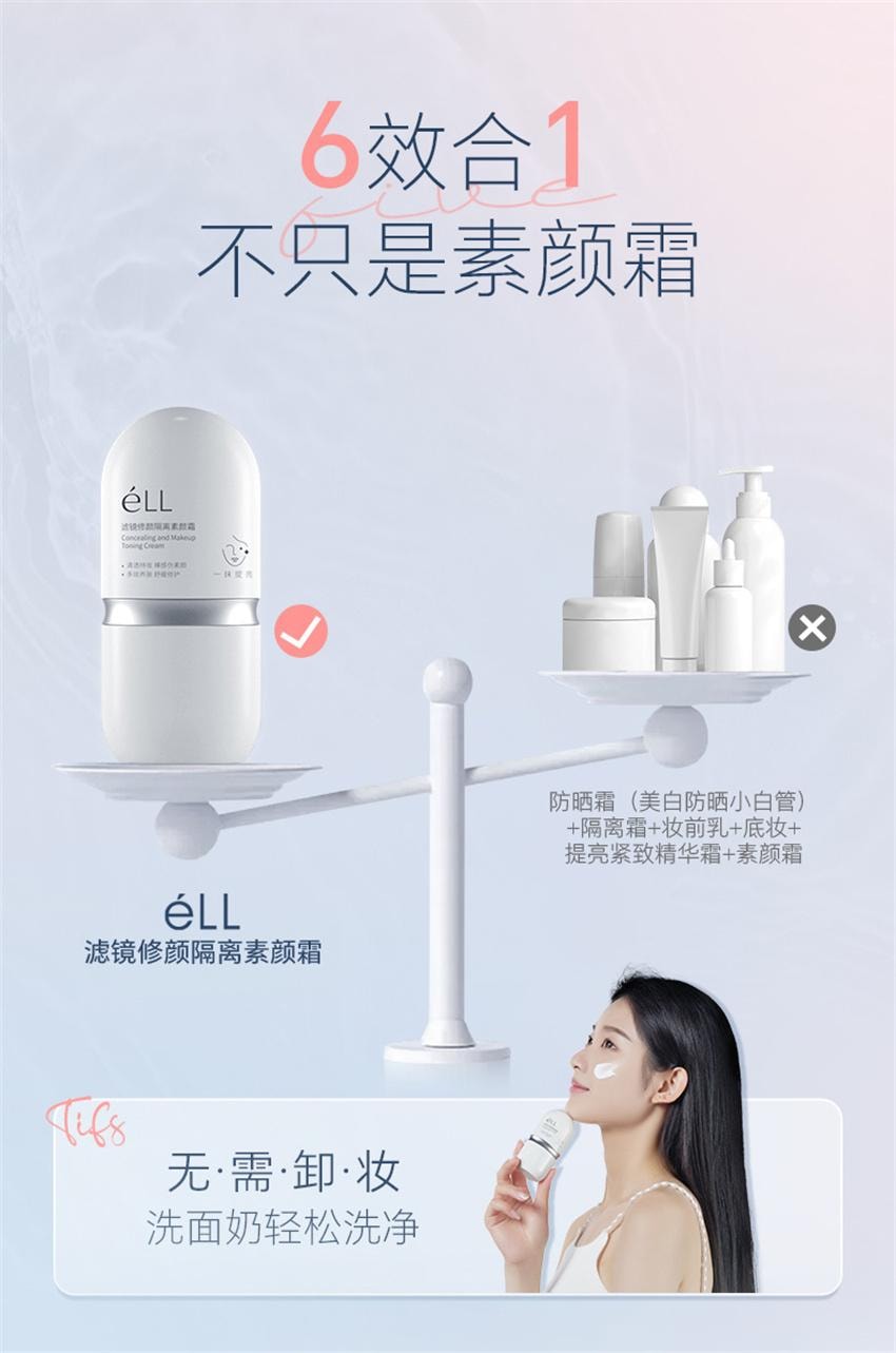 Light Whitening Sunblock Whitening Cream Base Makeup Anti-light Aging Nourishing Skin Whitening 20g/ Bottle