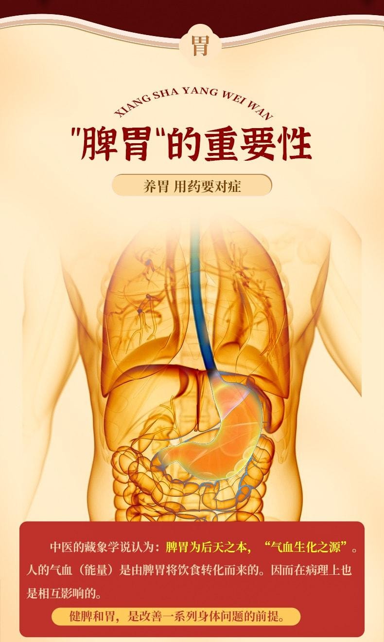 【中國直郵】 順勢 香砂六君子丸 適用於濕氣重肝火盛脾胃虛肚子脹氣中藥 11袋/盒(醫師推薦拍3盒)