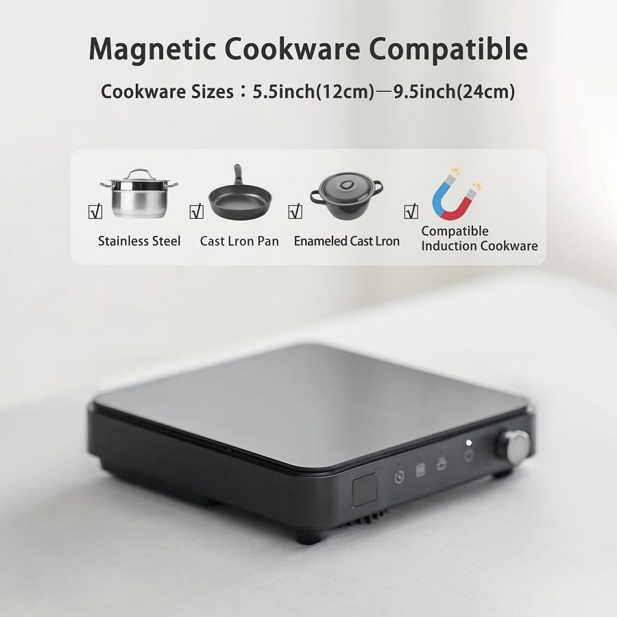 OLAYKS  黑色 多功能电磁炉 电压110V-120V通用