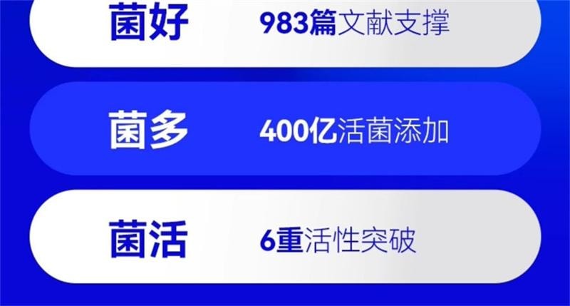 【中国直邮】 WONDERLAB 万益蓝WonderLab 小蓝瓶即食益生菌肠胃冻干粉 肠胃便秘益生元冻干粉 30瓶/盒