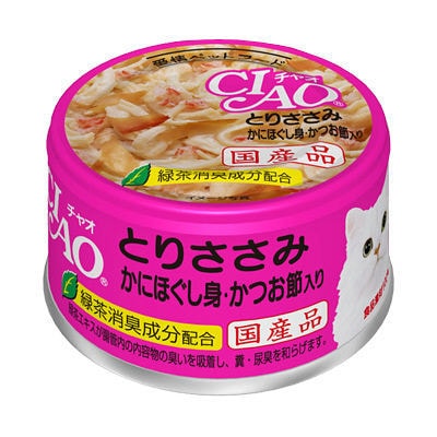 INABA Chicken and Snow Crab and Bonito Flavour Cans - 85g