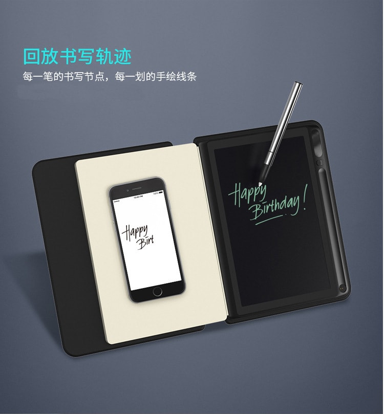 【中國直郵】北歐歐慕 好寫 同步手機APP手寫板辦公用品智慧雲端筆記 玫紅色