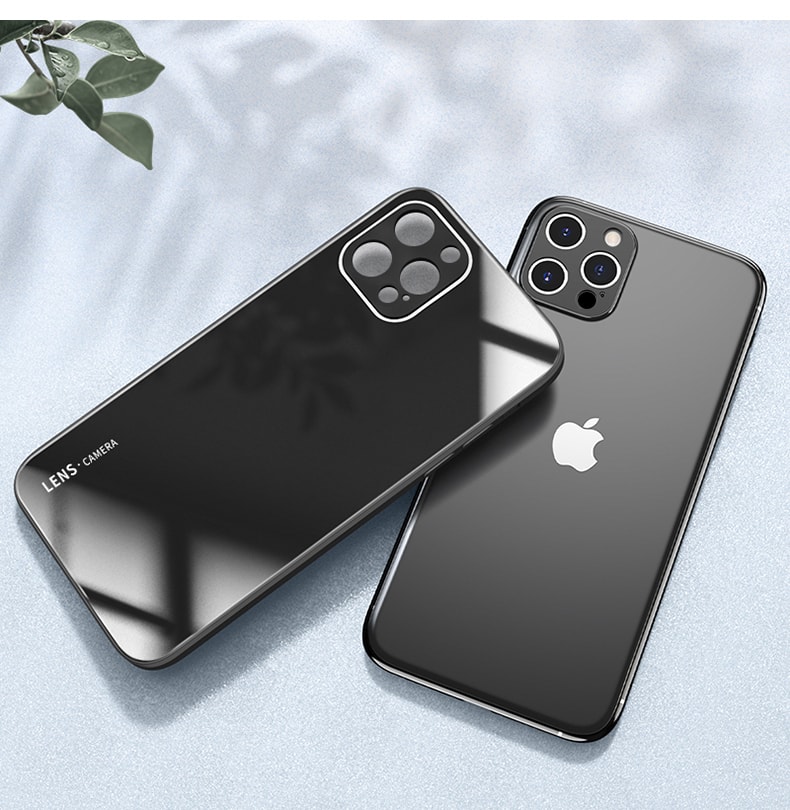 欣月 苹果直边液态硅胶玻璃手机壳 Iphone13 Pro 经典黑