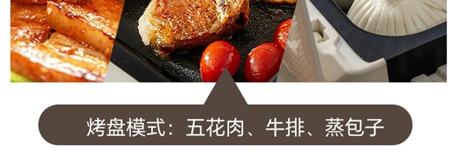 LECHEER LIVELIFE 多功能烤串机 360度自旋转烧烤 多功能烤箱 蓝色