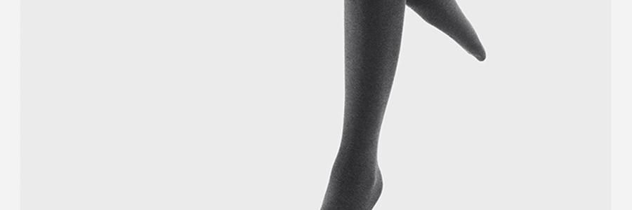 小野和子 羊毛棉褲襪第2代緊身褲 中灰色 短連腳 薄絨