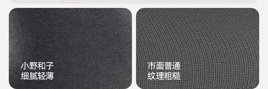 小野和子 羊毛棉褲襪第2代緊身褲 中灰色 短連腳 薄絨