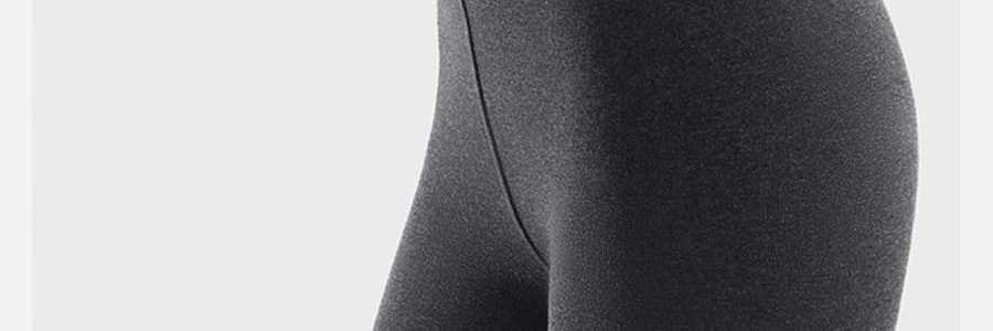 小野和子 羊毛棉褲襪第2代緊身褲 中灰色 短連腳 薄絨