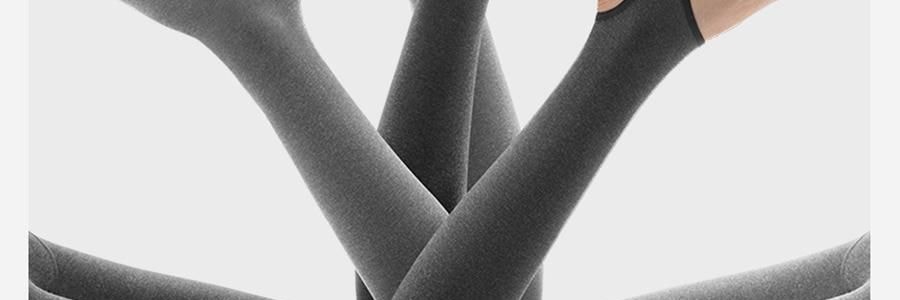 小野和子 羊毛棉褲襪第2代緊身褲 中灰色 短連腳 薄絨