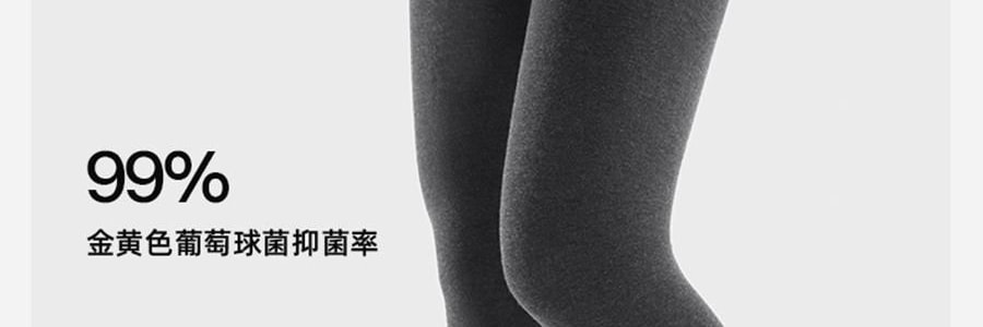 小野和子 羊毛棉褲襪第2代緊身褲 中灰色 短連腳 薄絨