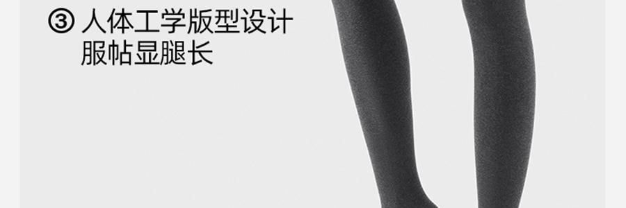 小野和子 羊毛棉褲襪第2代緊身褲 中灰色 短連腳 薄絨