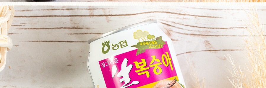 【超值装】韩国NONGHYUP 水蜜桃果肉果汁 240ml*6