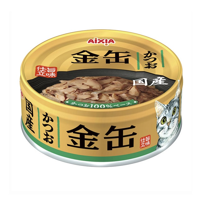 【日本直郵】AIXIA 金罐貓咪罐罐 70g 鰹魚