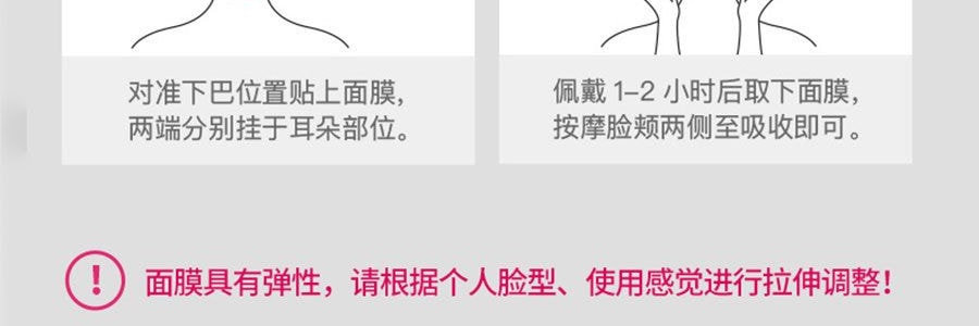 韓國RAINBOW LAFFAIR彩虹萊妃爾 V5護膚提拉老虎面膜 5片入