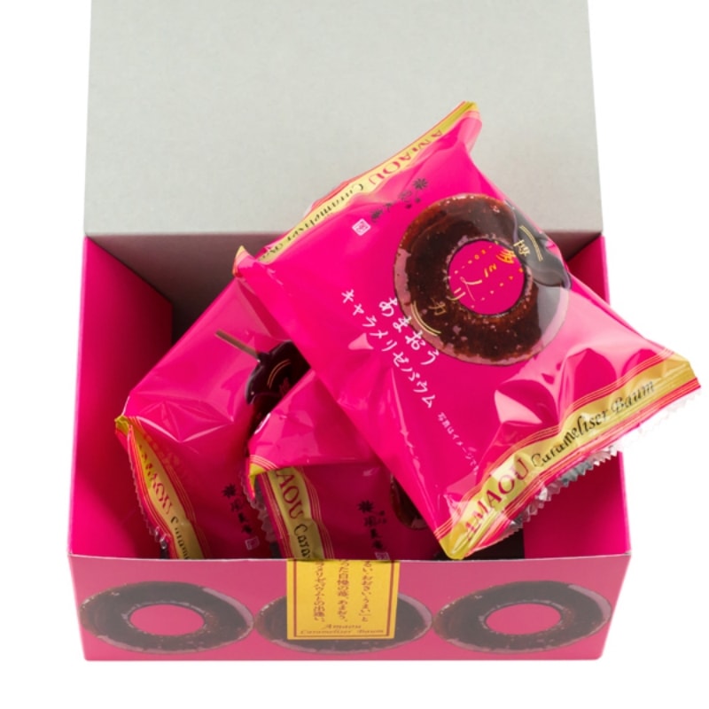 【日本直邮】日本博多特产 AMAOU 草莓焦糖年轮蛋糕 3枚装
