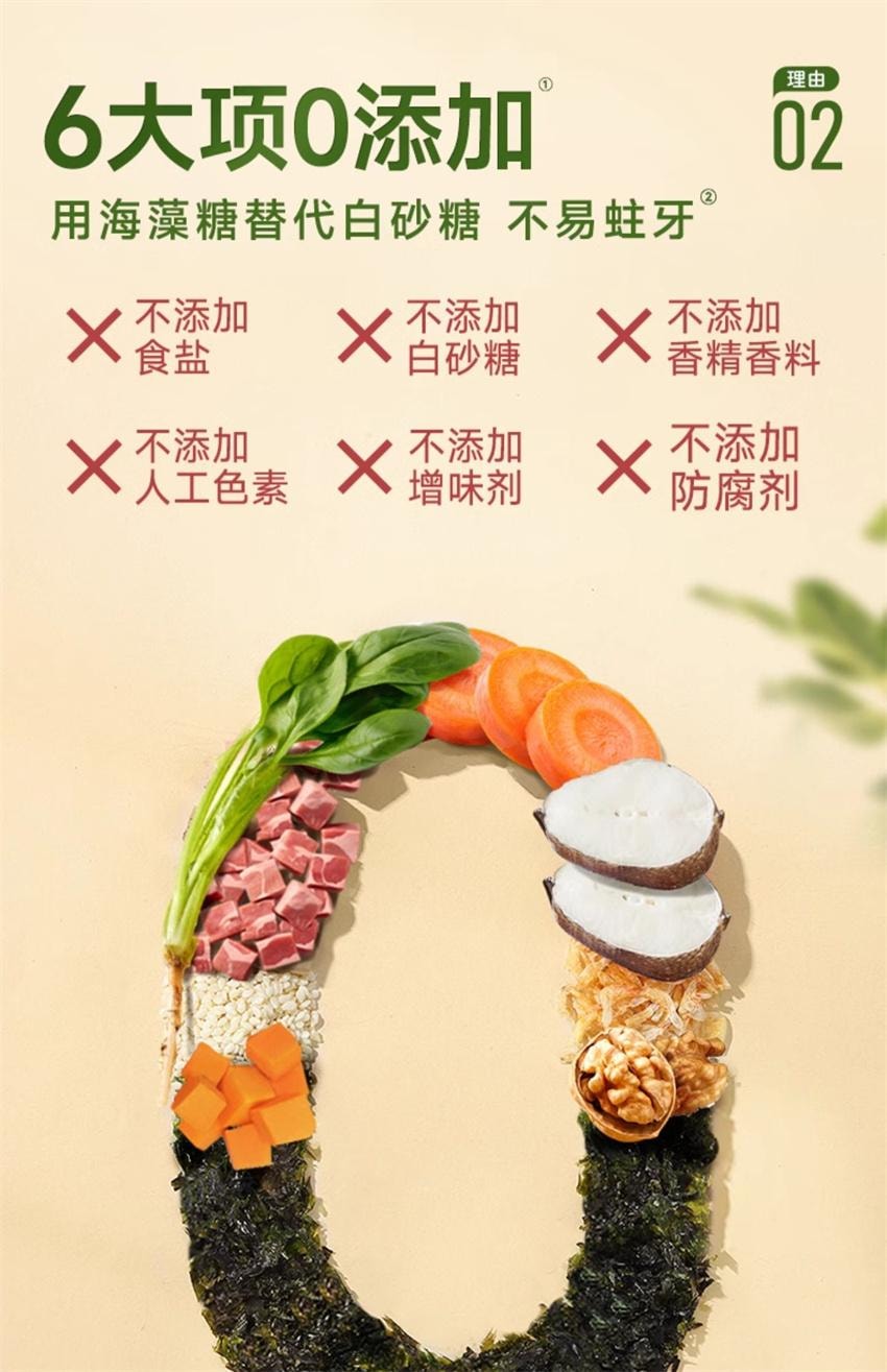 【中国直邮】 不二宝贝 鳕鱼肉松海苔拌饭碎 儿童无添加蔗糖 宝宝婴儿辅食拌饭 40g/罐