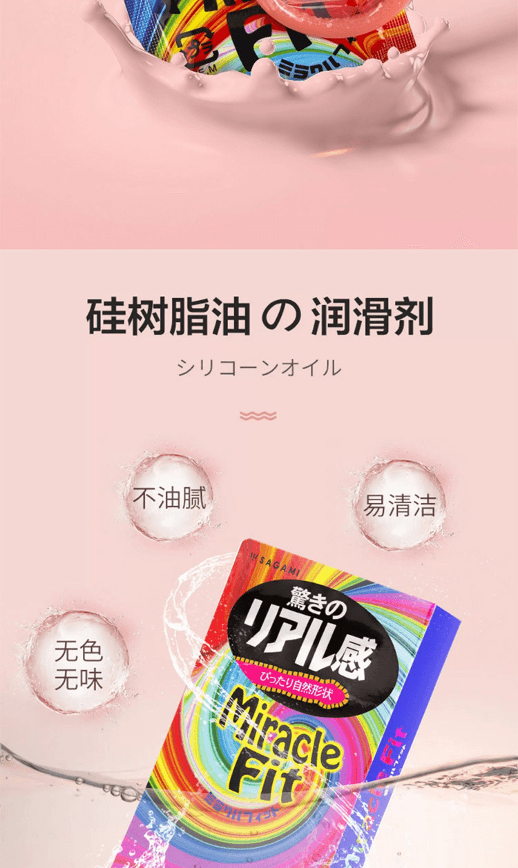 【日本直邮】SAGAMI相模 超薄爽滑持久 安全套 避孕套 10枚
