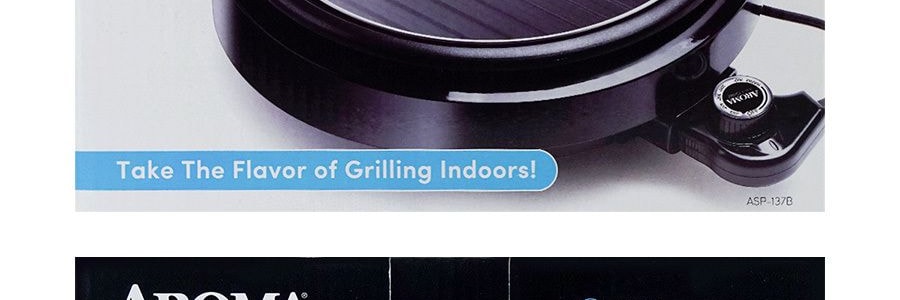 美國AROMA 三合一不沾電烤鍋 3QT ASP-137B 黑色