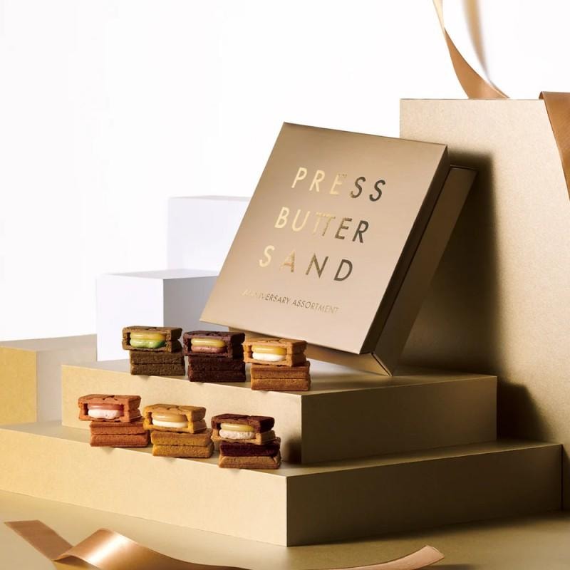 【日本直邮】 日本 press butter sand 周年限定 8种口味黄油饼干精选礼盒 8枚装