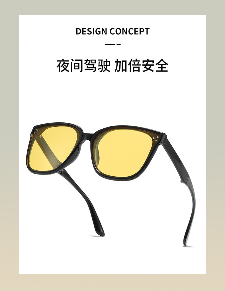 【中国直邮】欧莱欧 折叠太阳镜 时尚偏光  透明白水银款 