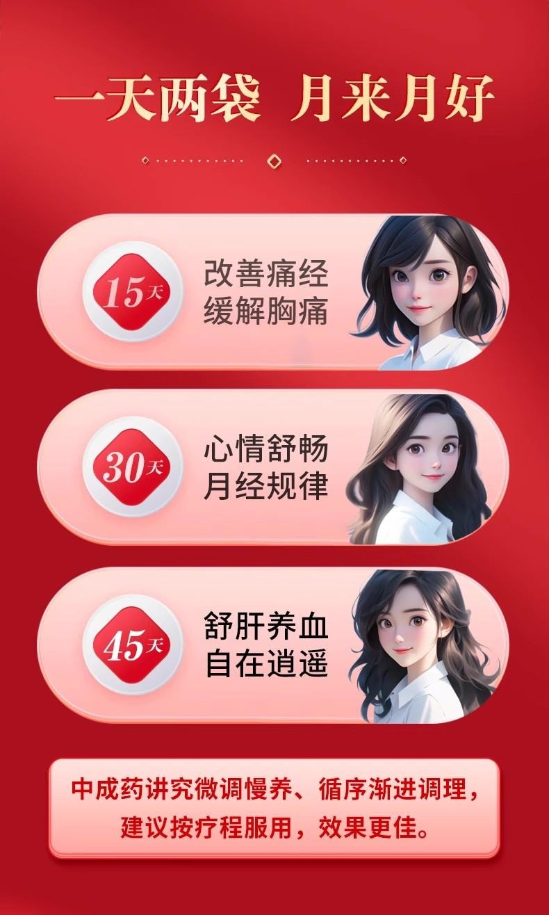 【中國直郵】 仲景 七製香附丸 經痛調理中藥養血調經疏肝理氣丸月經量少 6g*10袋/盒