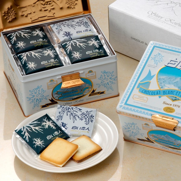 日本ISHIYA白色恋人 白巧克力饼干+牛奶巧克力饼干 36枚入  BEST赏味期3月2号