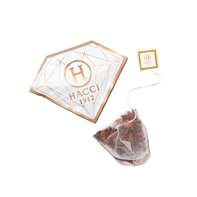 日本 花绮HACCI 人气花草茶包 无咖啡因 浓香 抗酸化美肌 放松辅助睡眠 玫瑰红茶茶包1袋 3.2g