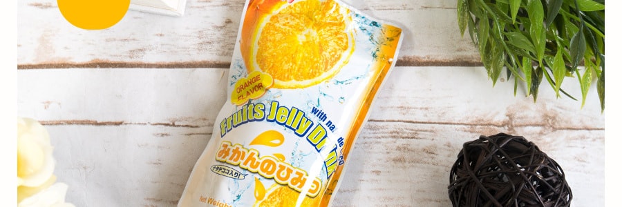 日本SHIRAKIKU讚岐屋 椰果粒果凍爽 香橙口味 150g*4包入