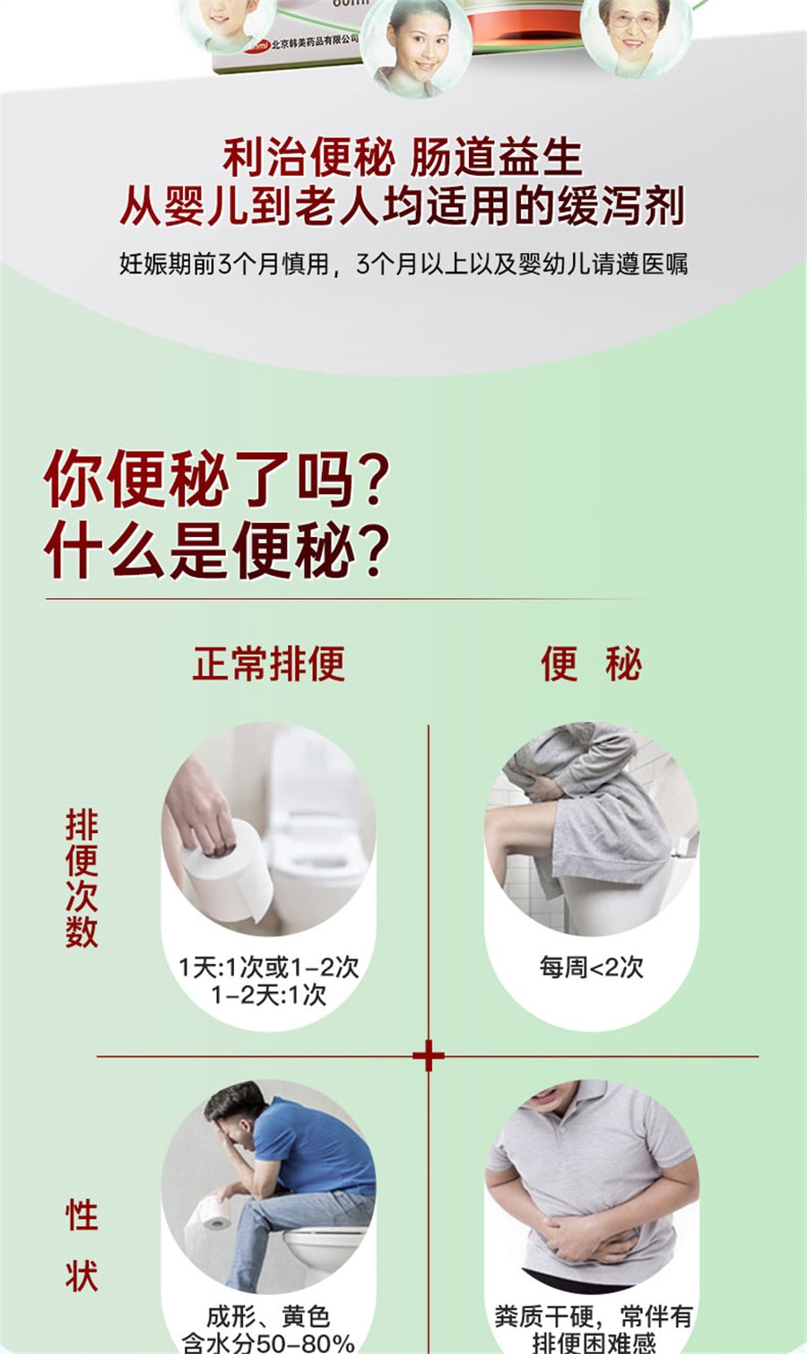 【中國直效郵件】利動 乳果糖口服溶液大便潤腸通便口服液產婦兒童老人便秘 60ml