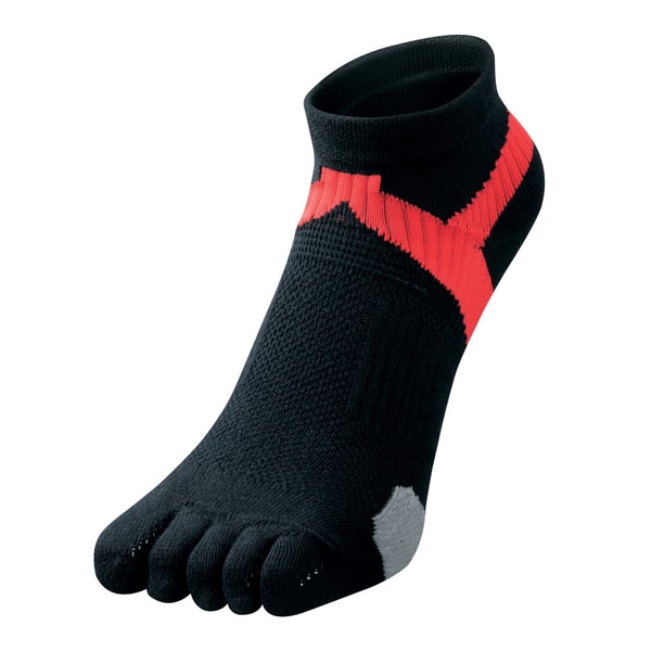 X10 Five-Toe Titanium Sock (Sock King) Black&amp;Red 9.5-10.5" 25-27cm