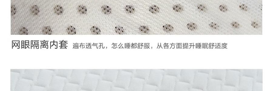 FUANNA富安娜 臻逸泰国乳胶枕头 天然乳胶 人体工学设计 58*39cm