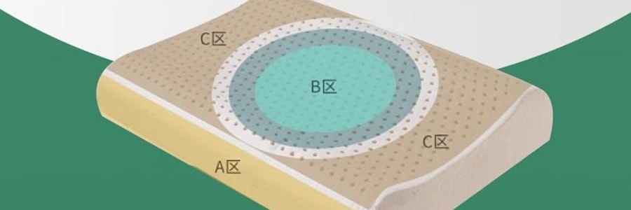 FUANNA富安娜 臻逸泰国乳胶枕头 天然乳胶 人体工学设计 58*39cm