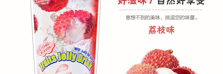 日本SHIRAKIKU讚岐屋 果凍爽椰果粒 荔枝味 150g