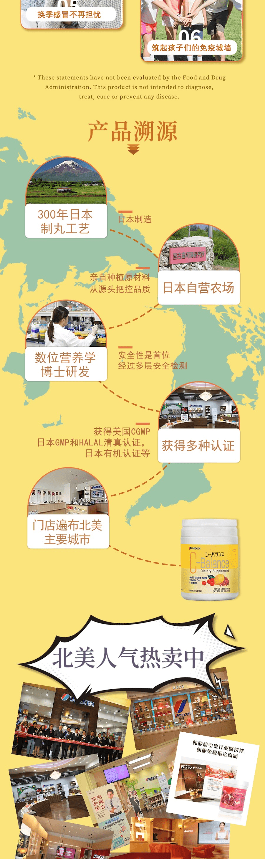 日本 UMEKEN 【產】 C-Balance 咀嚼型维他命C丸 130克【嚼着吃的柠檬小丸子】【 好吃好吸收✨】【孕妈宝贝都能吃】【增强免疫力】【预防感冒流感病毒】【提亮肤色弹润肌】