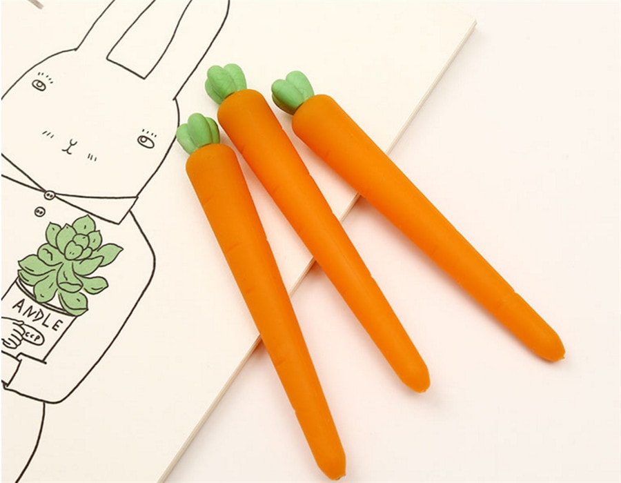 一正(YIZHENG)胡萝卜造型磨摩擦 / 热可擦中性笔 配套专用橡皮  YZ1566  3支装